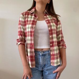 Teenie Weenie plaid button down shirt